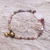 Rose quartz and agate beaded pendant bracelet, 'Magical Day' - Rose Quartz and Agate Beaded Pendant Bracelet from Thailand (image 2b) thumbail
