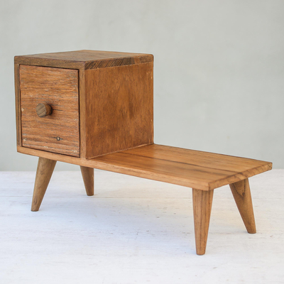 Teak wood decorative box, Modern Bench