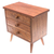 Teak wood jewelry box, 'Modern Dresser' (3 drawers) - Modern Teak Wood Jewelry Box with Three Drawers (image 2a) thumbail