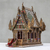 Casa de espíritu de madera, (16 pulgadas) - Casa espiritual de madera y vidrio hecha a mano en Tailandia (16 pulg.)