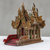 Casa de espíritu de madera, (11,5 pulgadas) - Casa Spirit de madera y vidrio fabricada en Tailandia (11,5 pulg.)