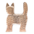 Holzskulptur - Katzenskulptur im Used-Look aus Raintree-Holz aus Thailand