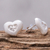 Sterling silver stud earrings, 'A Lot of Love' - Heart-Shaped Sterling Silver Stud Earrings from Thailand