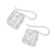 Sterling silver dangle earrings, 'Mysterious Cages' - Modern Cube Sterling Silver Dangle Earrings from Thailand