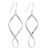Sterling silver dangle earrings, 'Night Twist' - Sterling Silver Spiral Dangle Earrings from Thailand