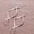 Sterling silver dangle earrings, 'Night Twist' - Sterling Silver Spiral Dangle Earrings from Thailand