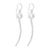 Sterling silver dangle earrings, 'Swinging Song' - Handcrafted Sterling Silver Dangle Earrings from Thailand