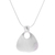 Collar colgante de plata esterlina - Collar moderno con colgante triangular de plata de primera ley.