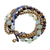 Multi-gemstone beaded torsade bracelet, 'Thai Tranquility' - Multi-Gemstone Beaded Torsade Bracelet from Thailand (image 2d) thumbail