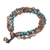 Agate and calcite beaded torsade bracelet, 'Wonderful Mood' - Agate and Calcite Beaded Torsade Bracelet from Thailand (image 2c) thumbail