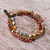 Agate and serpentine beaded torsade bracelet, 'Wonderful Mood' - Agate and Jasper Beaded Torsade Bracelet from Thailand (image 2) thumbail