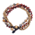 Agate and serpentine beaded torsade bracelet, 'Wonderful Mood' - Agate and Jasper Beaded Torsade Bracelet from Thailand (image 2d) thumbail