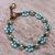 Calcite beaded macrame bracelet, 'Blooming with Love' - Calcite Beaded Macrame Bracelet from Thailand (image 2) thumbail