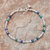 Azure-malachite beaded bracelet, 'Antique Hill Tribe' - Hill Tribe Azure-Malachite Beaded Bracelet from Thailand thumbail