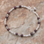 Garnet beaded bracelet, 'Antique Hill Tribe' - Hill Tribe Garnet Beaded Bracelet from Thailand (image 2b) thumbail