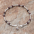 Garnet beaded bracelet, 'Antique Hill Tribe' - Hill Tribe Garnet Beaded Bracelet from Thailand (image 2c) thumbail
