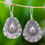 Silberne Ohrhänger - Handgefertigte tropfenförmige Karen-Silberohrringe aus Thailand