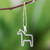 Sterling silver pendant necklace, 'Cool Horse' - Sterling Silver Horse Pendant Necklace from Thailand