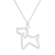 Sterling silver pendant necklace, 'Cool Puppy' - Sterling Silver Puppy Pendant Necklace from Thailand thumbail