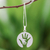 Sterling silver pendant necklace, 'Generations' - Hand Motif Inspirational Sterling Silver Pendant Necklace (image 2) thumbail