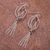 Kronleuchter-Ohrringe aus Sterlingsilber - Kronleuchter-Ohrringe aus Sterlingsilber mit Kette aus Thailand