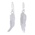Sterling silver dangle earrings, 'Abstract Leaves' - Leafy Abstract Sterling Silver Dangle Earrings from Thailand