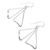 Sterling silver dangle earrings, 'Contemporary Inspiration' - Triangular Sterling Silver Dangle Earrings from Thailand