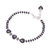 Onyx beaded bracelet, 'Midnight Love' - Heart-Themed Black Onyx Beaded Bracelet from Thailand