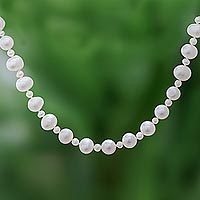 Featured review for Cultured pearl strand necklace, White Palace