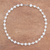 Cultured pearl strand necklace, 'White Palace' - White Cultured Pearl Strand Necklace from Thailand (image 2b) thumbail