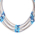 Agate beaded strand necklace, 'Boho Elegance in Blue' - Blue Agate Beaded Strand Necklace from Thailand (image 2f) thumbail