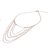 Gold-accented moonstone beaded strand necklace, 'Cascade Dream' - Gold-Accented Moonstone Beaded Strand Necklace from Thailand (image 2d) thumbail