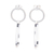 Sterling silver dangle earrings, 'Happy Loops' - Sterling Silver Loop Dangle Earrings from Thailand