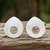 Sterling silver drop earrings, 'Cutout Drops' - Drop-Shaped Sterling Silver Drop Earrings from Thailand thumbail