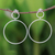 Sterling Silber Ohrringe, 'Sun Loops' - Runde Sterling Silber Baumeln Ohrringe aus Thailand