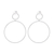 Sterling silver dangle earrings, 'Sun Loops' - Circular Sterling Silver Dangle Earrings from Thailand