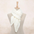 Cotton scarf, 'Ascot Charm in Eggshell' - Knit Cotton Wrap Scarf in Eggshell from Thailand thumbail