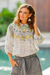 Cotton batik tunic, 'Batik Style' - Cotton Batik Tunic Top with Colorful Designs from Thailand (image 2) thumbail