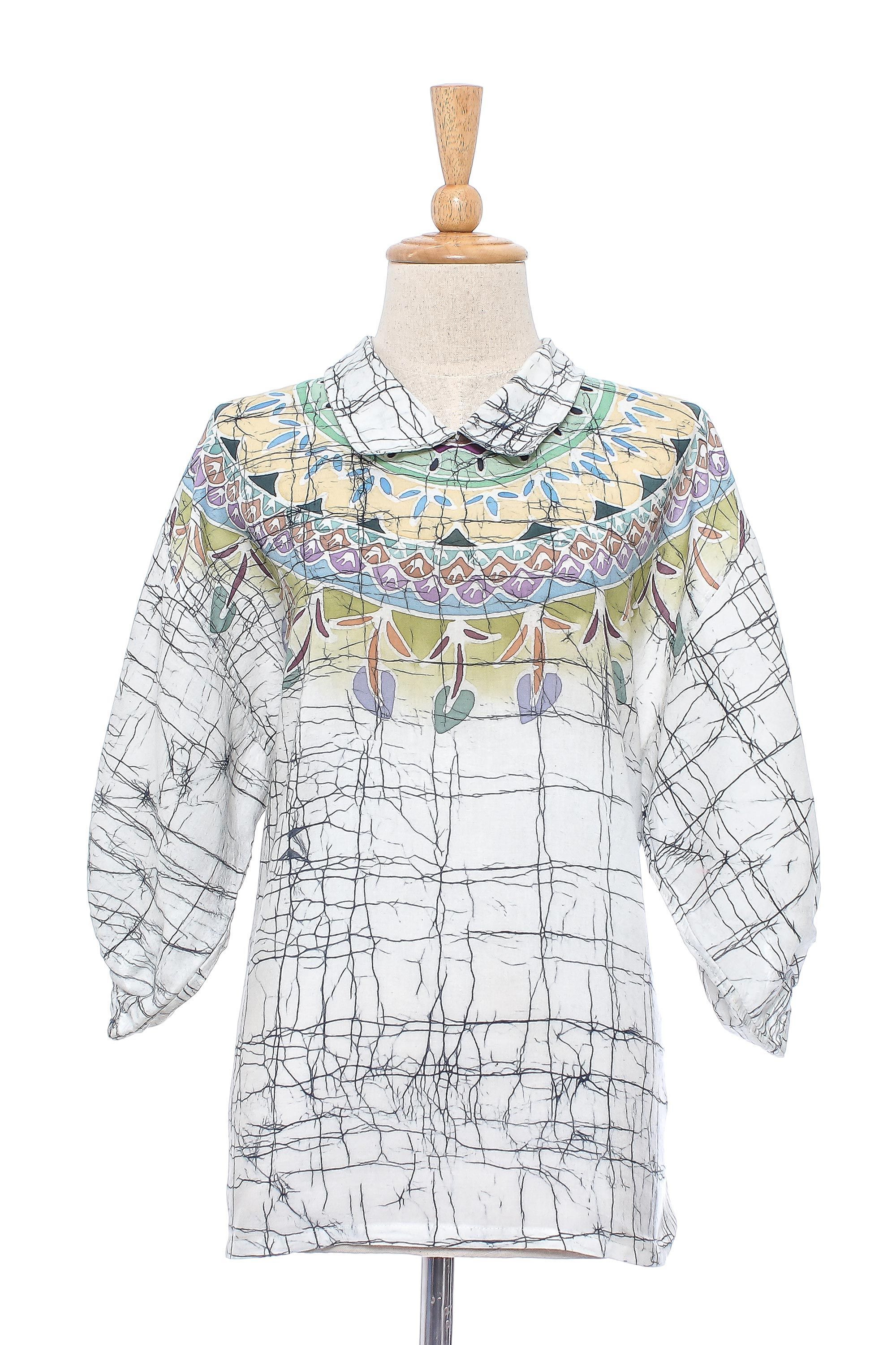 UNICEF Market | Cotton Batik Tunic Top with Colorful Designs from ...