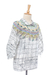 Cotton batik tunic, 'Batik Style' - Cotton Batik Tunic Top with Colorful Designs from Thailand (image 2d) thumbail