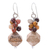 Jasper beaded cluster earrings, 'Beautiful Glam' - Jasper Beaded Cluster Earrings from Thailand