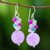 Quartz beaded cluster earrings, 'Fantastic Grapes' - Quartz Beaded Cluster Earrings from Thailand
