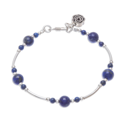 Lapis Lazuli Beaded Bracelet from Thailand