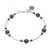 Lapis lazuli beaded bracelet, 'Fascinating Rose' - Lapis Lazuli Beaded Bracelet from Thailand thumbail
