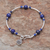 Lapis lazuli beaded bracelet, 'Fascinating Rose' - Lapis Lazuli Beaded Bracelet from Thailand (image 2c) thumbail