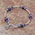 Lapis lazuli beaded bracelet, 'Fascinating Rose' - Lapis Lazuli Beaded Bracelet from Thailand (image 2d) thumbail