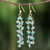 Gold-plated apatite waterfall earrings, 'Arctic Dream' - Gold-Plated Apatite Waterfall Earrings from Thailand (image 2) thumbail