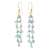Gold-plated apatite waterfall earrings, 'Arctic Dream' - Gold-Plated Apatite Waterfall Earrings from Thailand thumbail