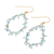 Gold-plated apatite waterfall earrings, 'Arctic Dream' - Gold-Plated Apatite Waterfall Earrings from Thailand (image 2c) thumbail