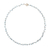 Gold-plated apatite link necklace, 'Arctic Dream' - Gold-Plated Apatite Charm Necklace from Thailand thumbail